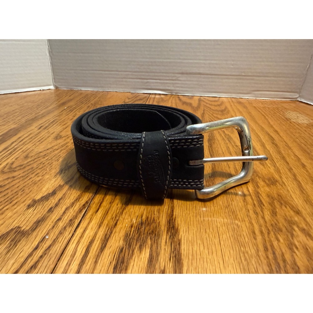Red Wing Shoes Mens Black Leather Belt 36 96557 Triple Stitch Made in USA
